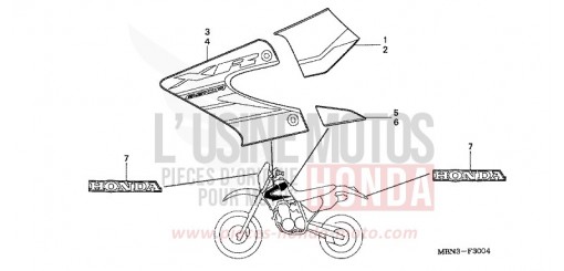 RAYURE (XR650R4) XR650R4 de 2004